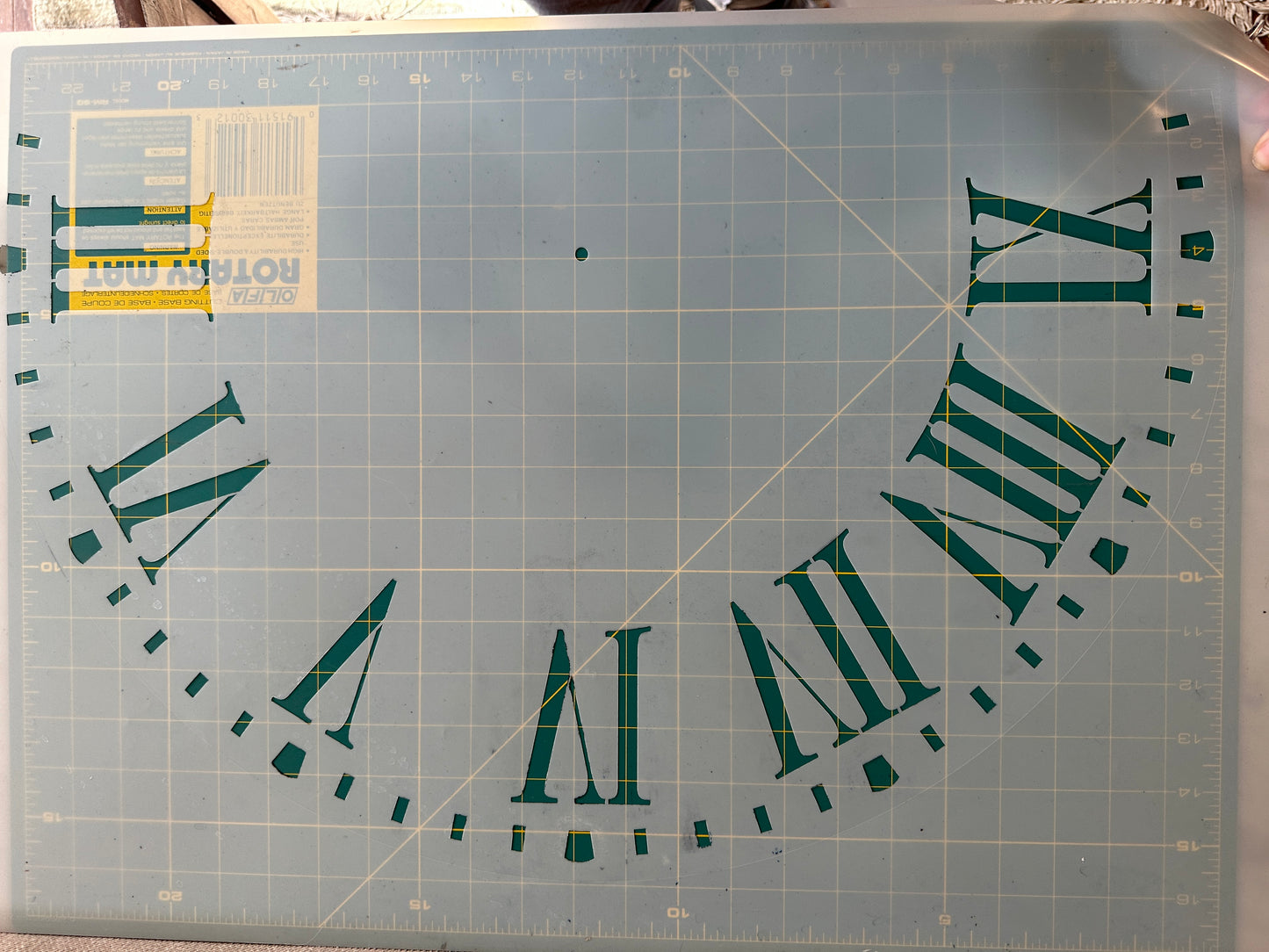 Clockface Stencil - used