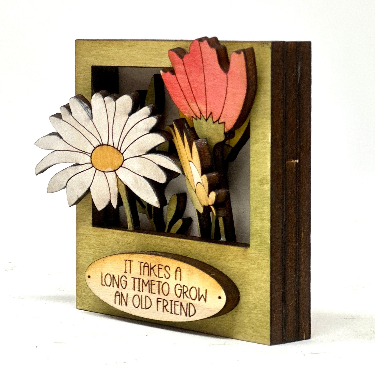 Mini Square Wildflower Dimensional Frame