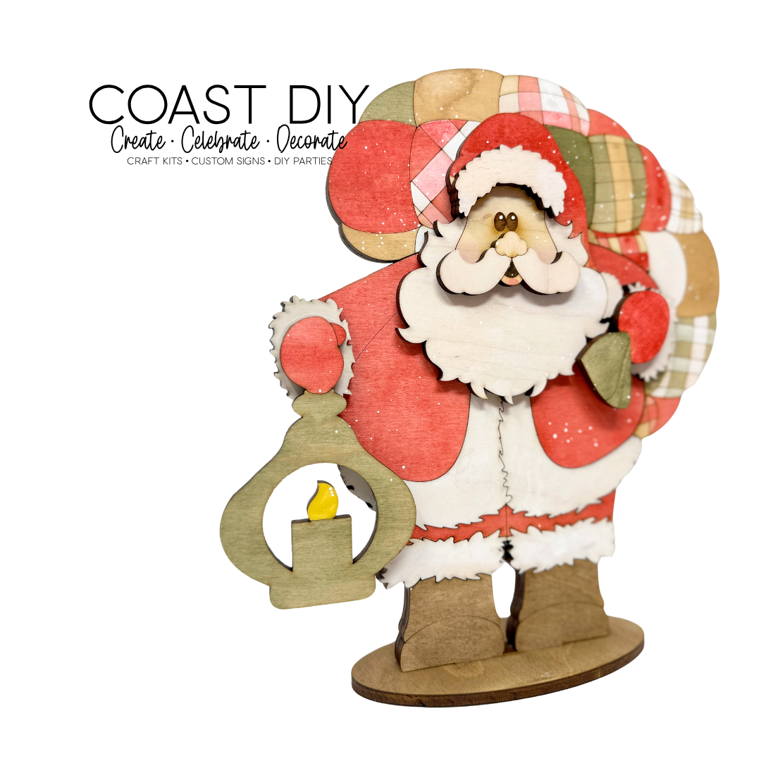 Bubble Quilt Santa Shelf Sitter craft kit