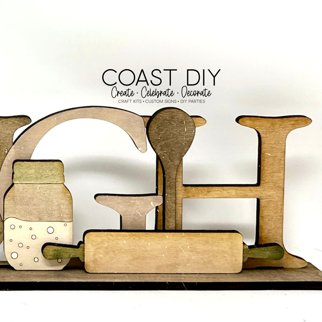 Sourdough Word Shelf Sitter craft kit