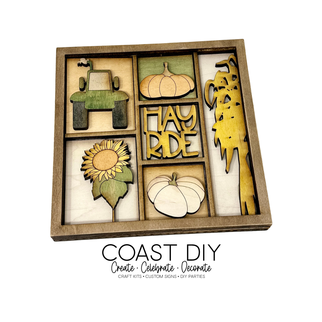 ShadowBox Insert: Hayride