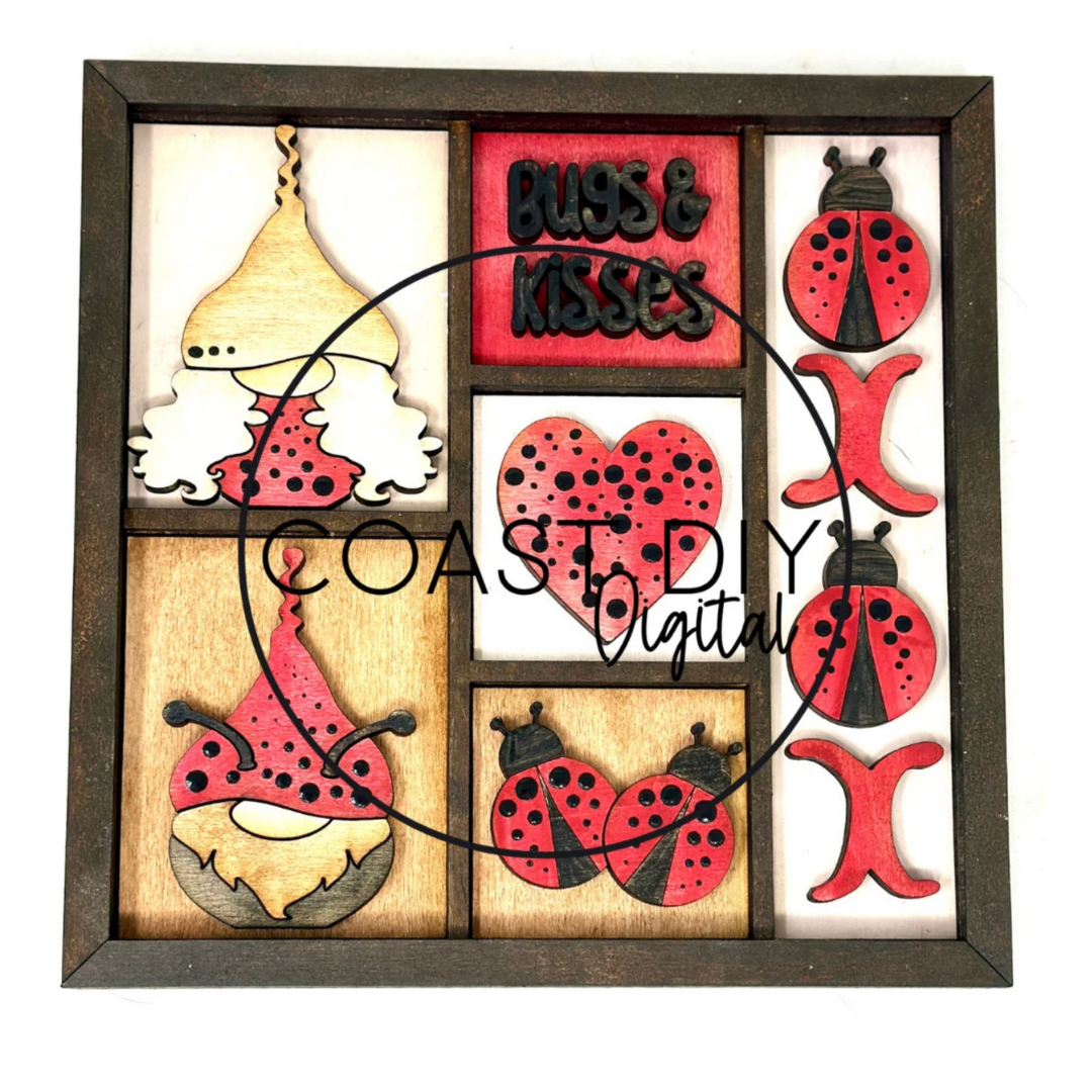 ShadowBox Insert: Bugs and Kisses
