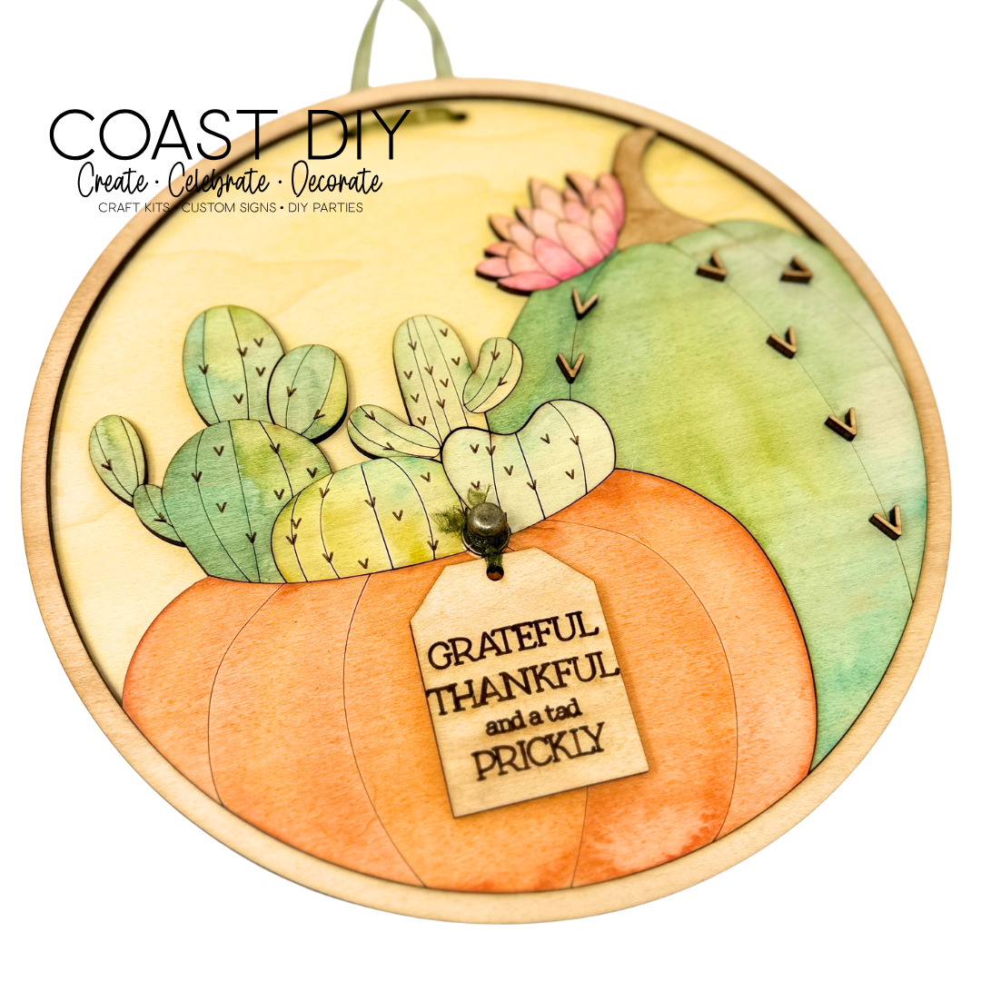 Cactus Pumpkin Craft Kit