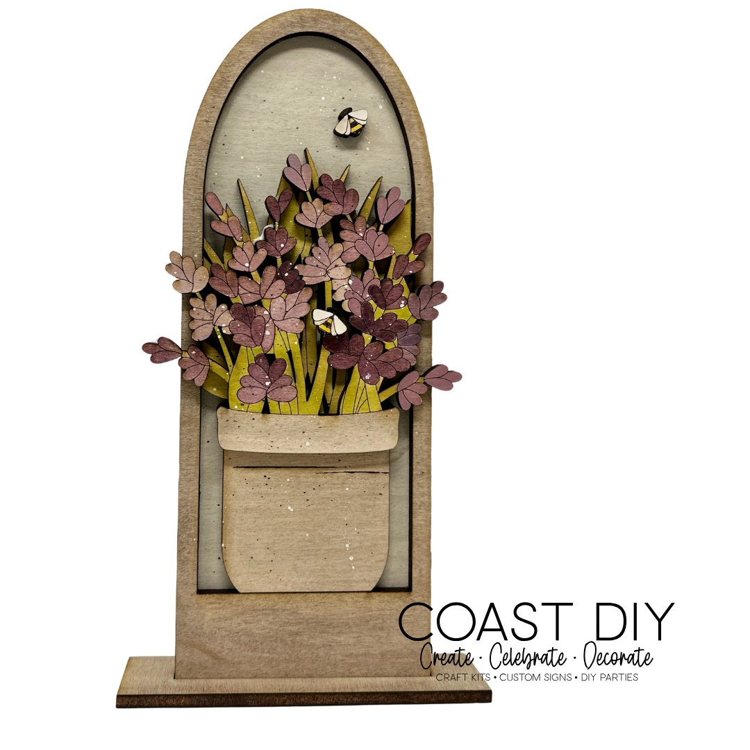 Lavender Arch Shelf Sitter