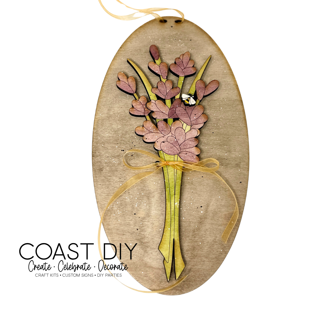 Lavender Bundle Oval Sign