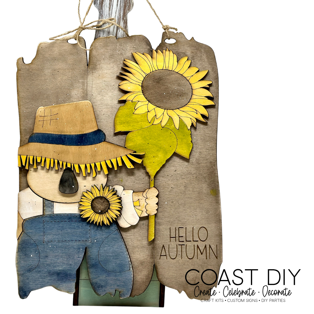 Scarecrow Plank Sign