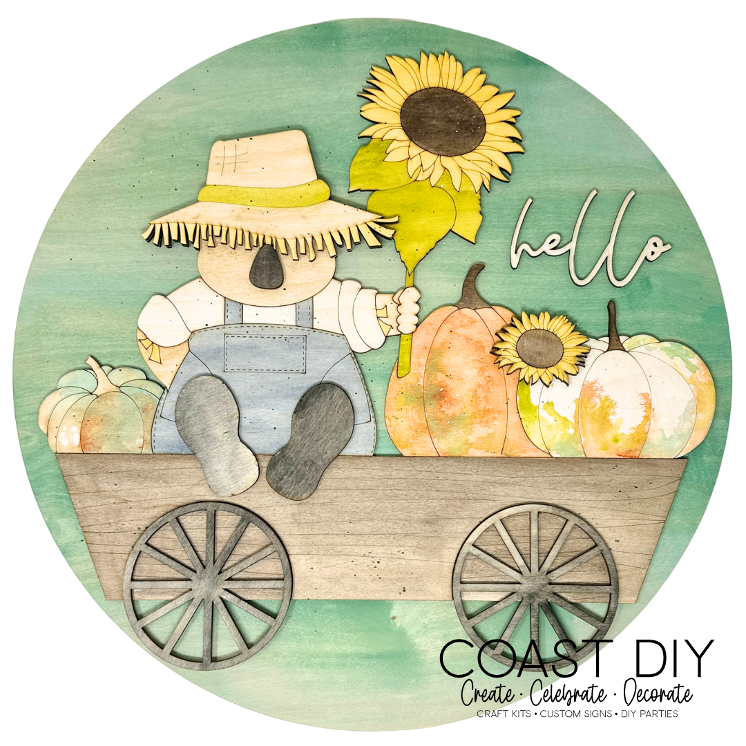Scarecrow Round Sign