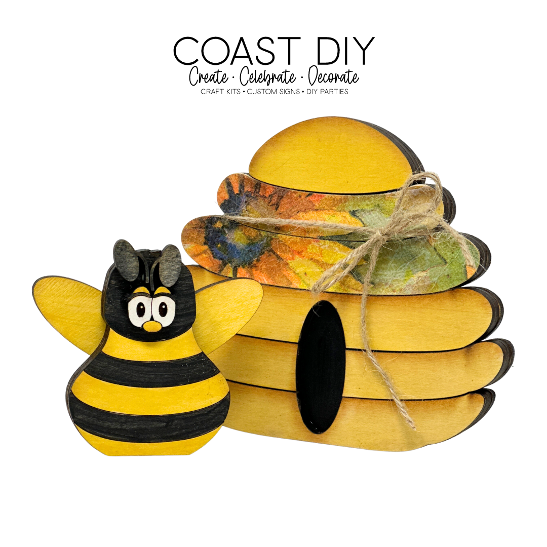 Bee Hive Shelf Sitter Craft Kit