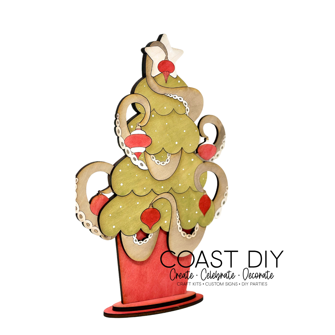 Seas and Greetings Octopus Tree Shelf Sitter Craft Kit