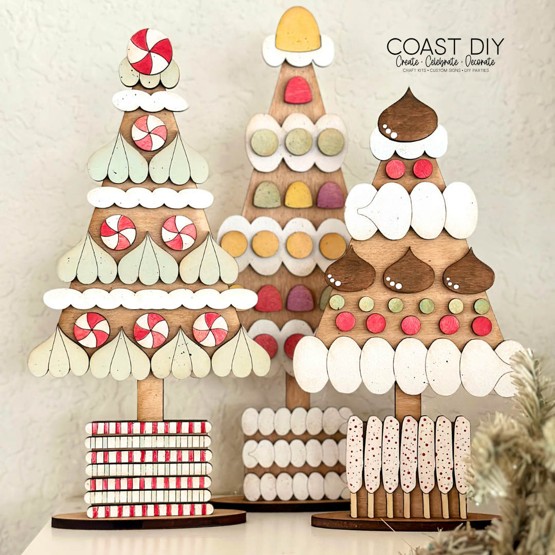 Gingerbread Tree Shelf Sitters