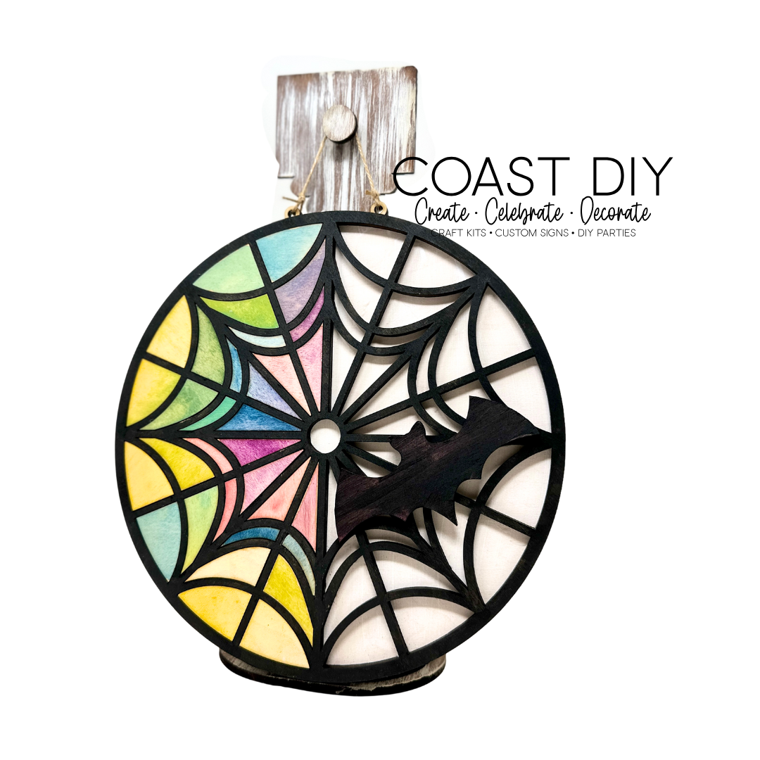 Stain Glass Inspired Round Window Craft Kits
