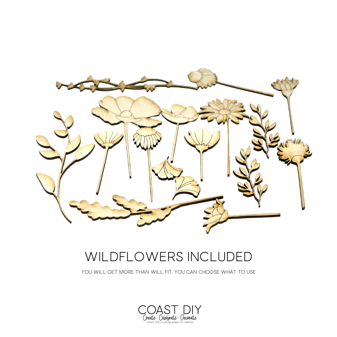 Wildflower Dimensional Frames