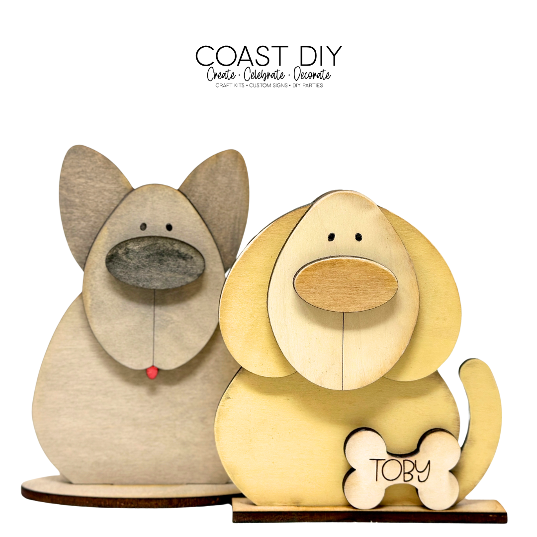 Dog Shelf Sitter craft kit