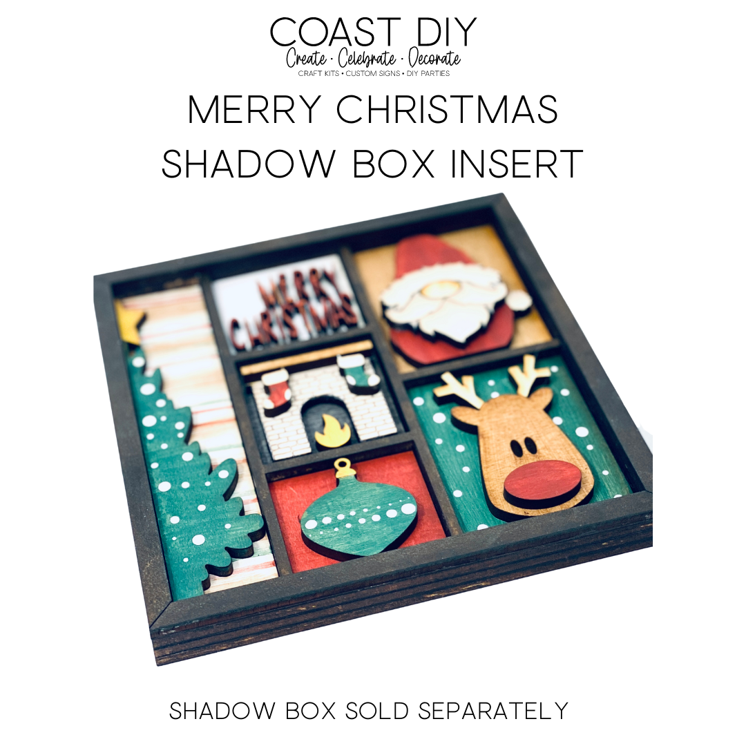 ShadowBox Insert: Merry Christmas
