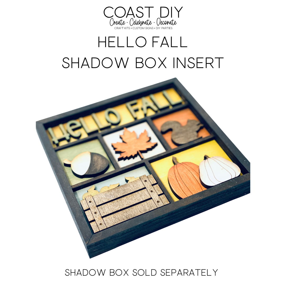 ShadowBox Insert: Hello Fall