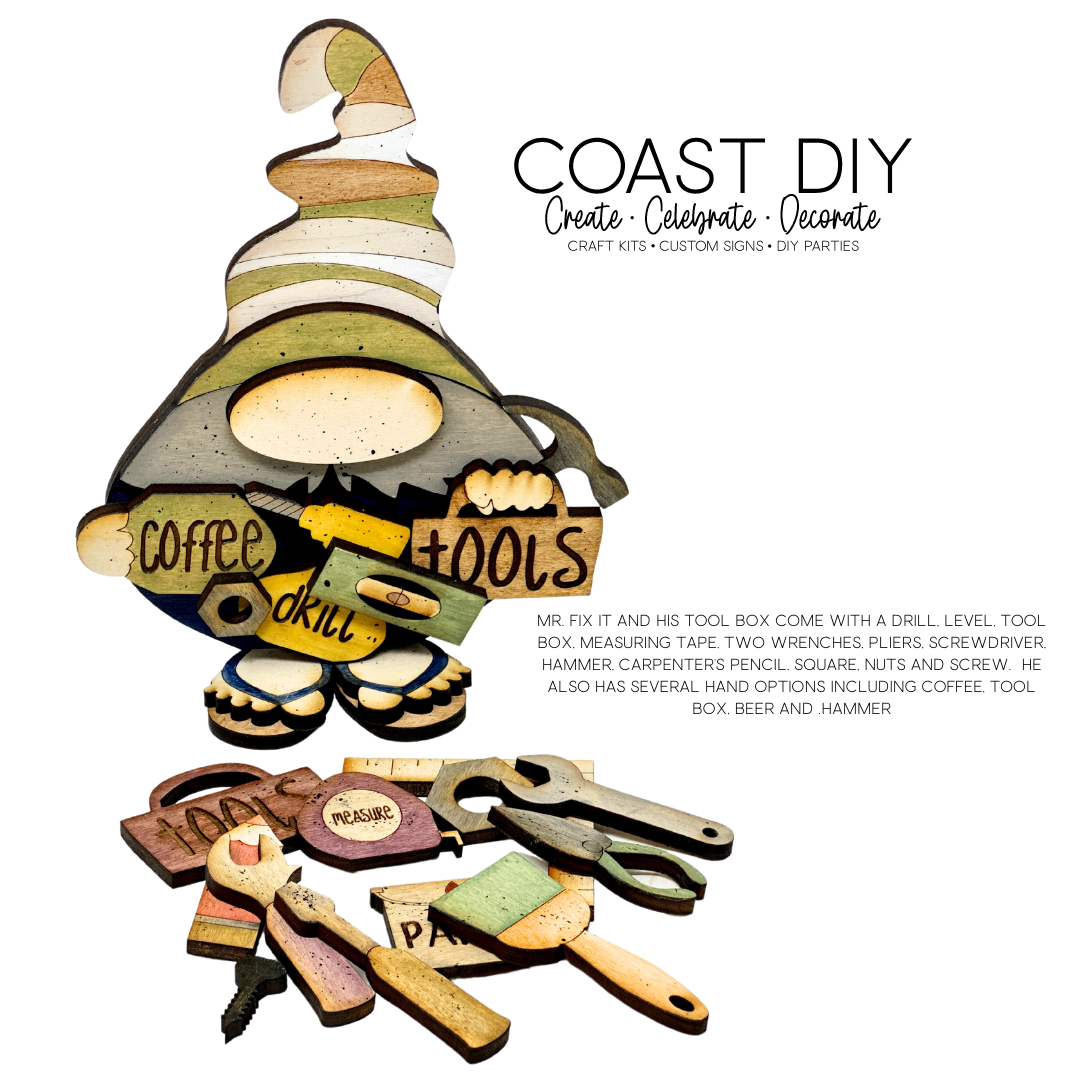 Mr. Fix It and Tool Chest Shelf Sitter Craft Kit