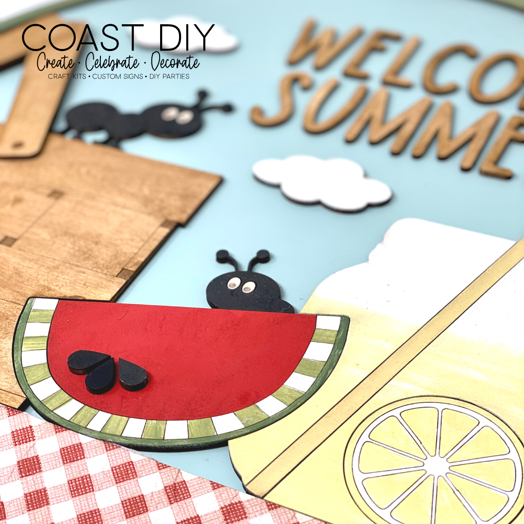Welcome Summer Doorhanger Craft Kit