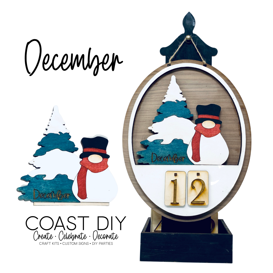 DECEMBER INSERT - Desk Calendar