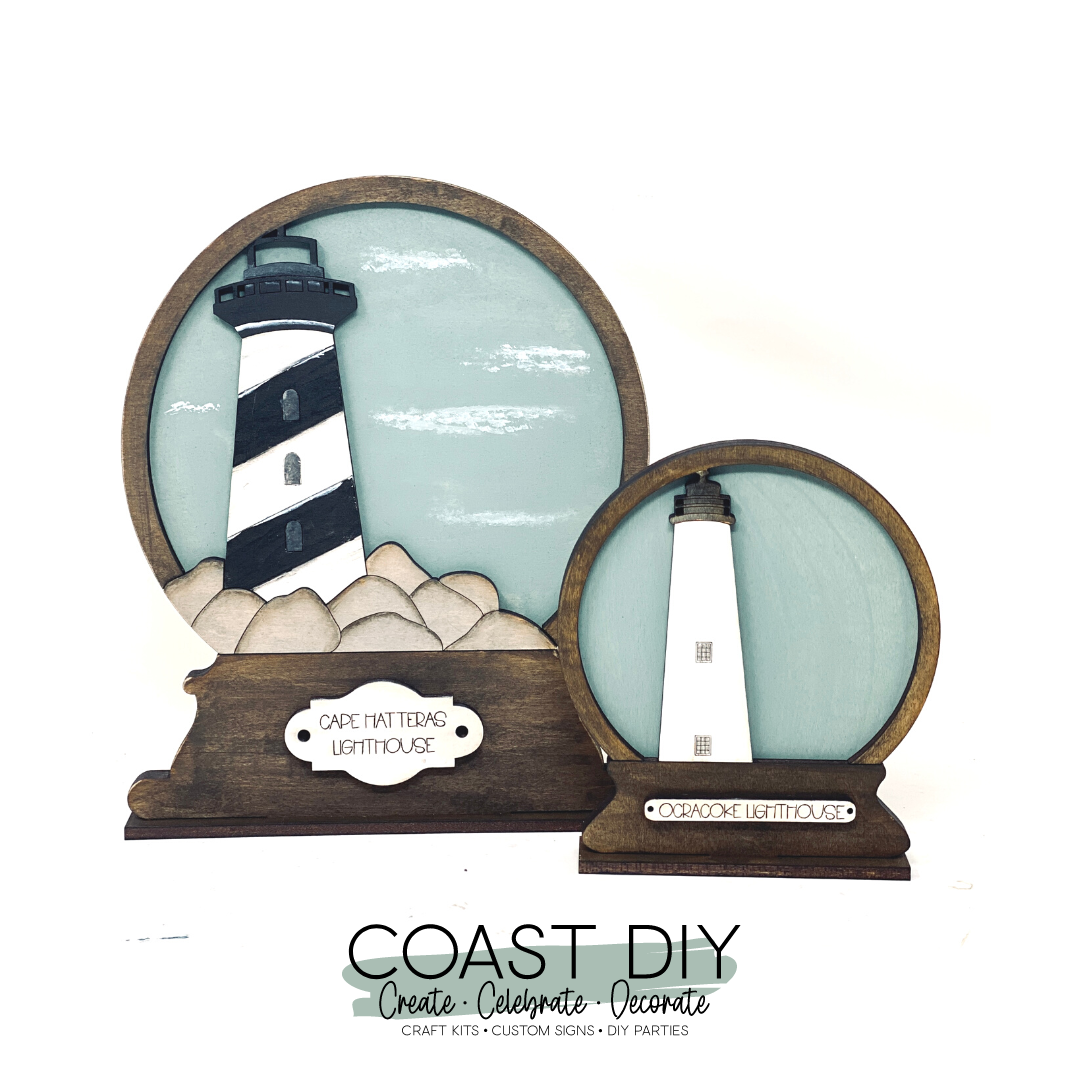 Lighthouse Sand Globes