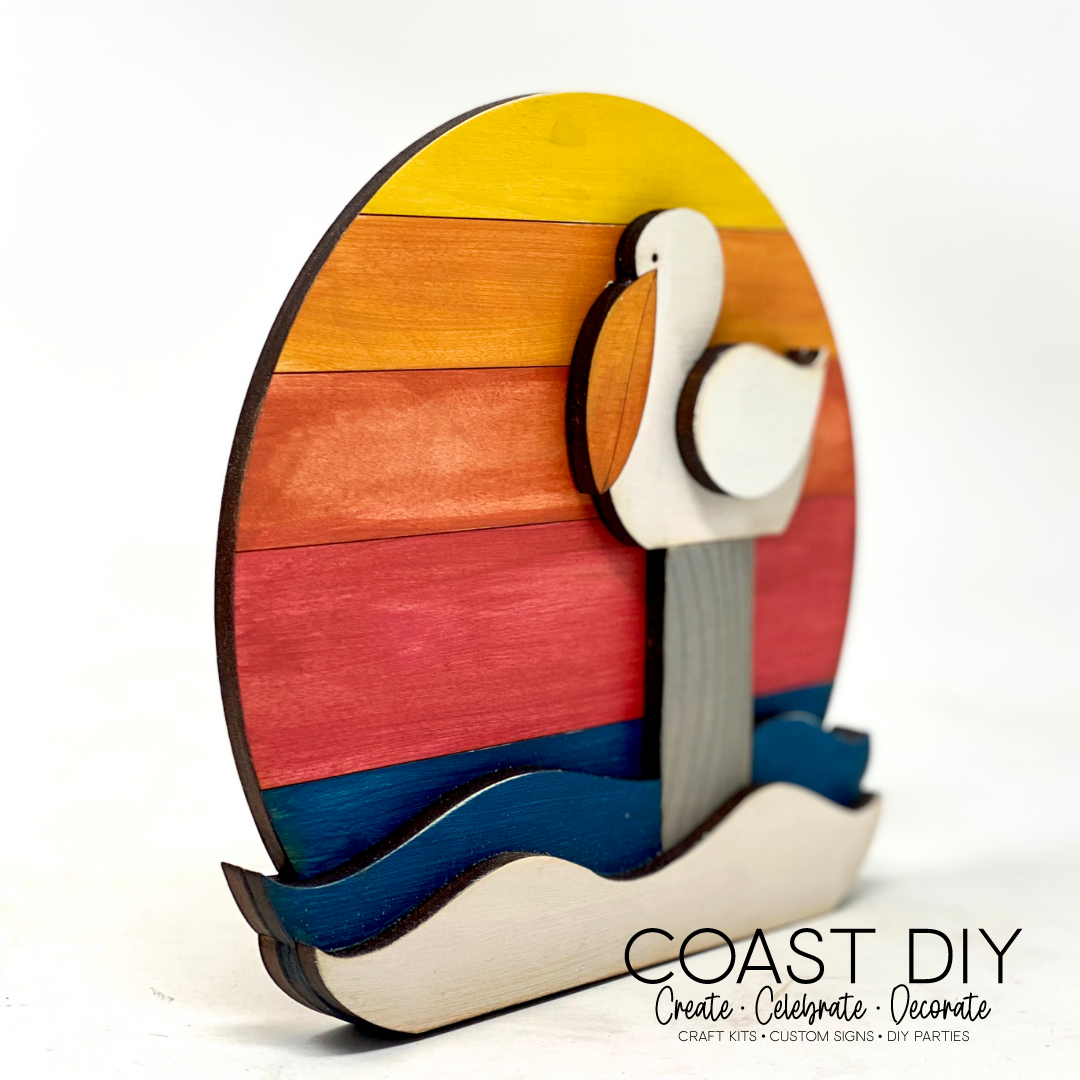 Pelican Sunset Shelf Sitter