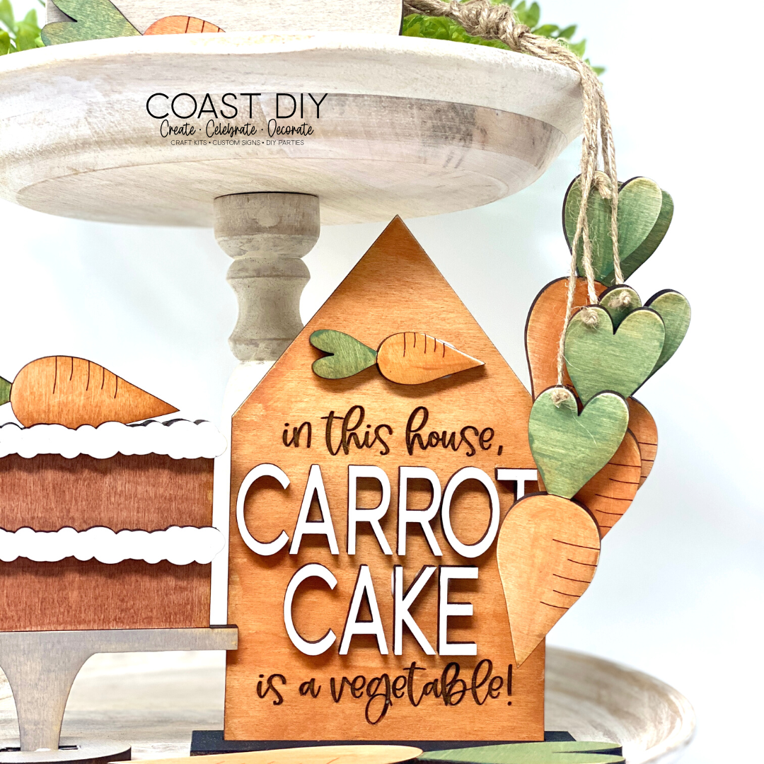 Carrot Cake Tiered Tray Craft Kit