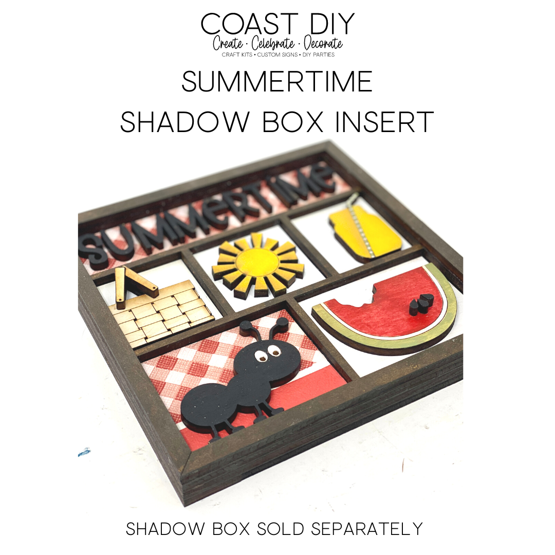 ShadowBox Insert: Summertime