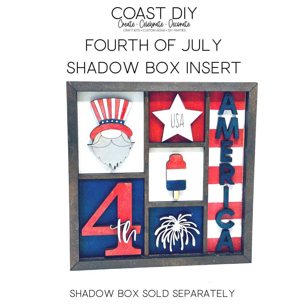 ShadowBox Insert: Fourth of July