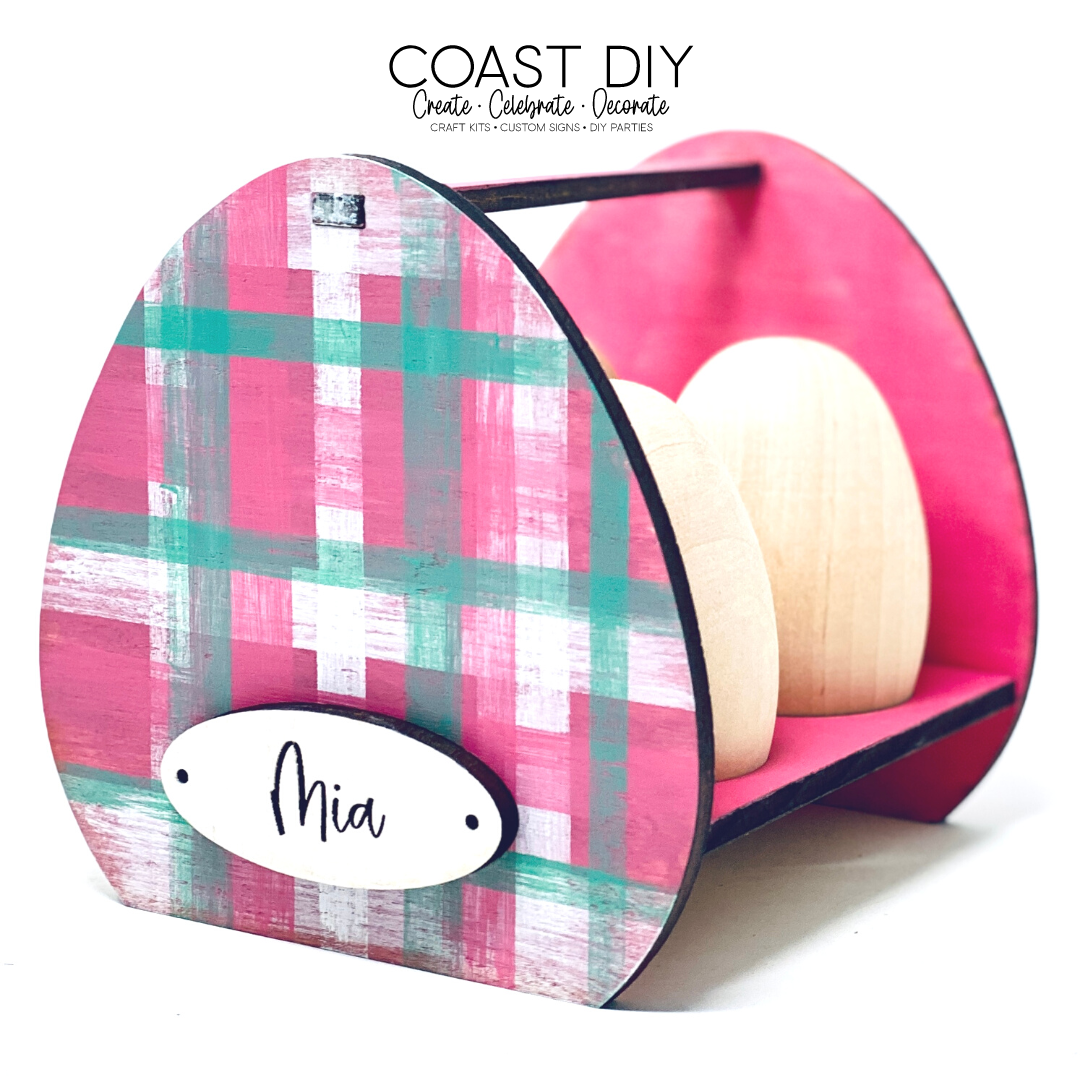 Egg Trays with Wood Eggs