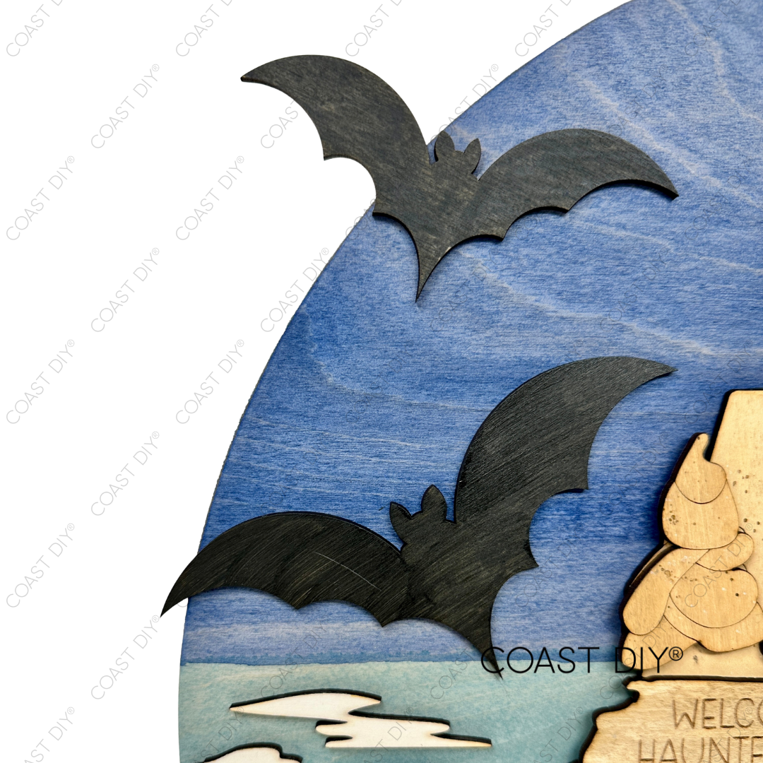 Haunted Sand Castle Doorhanger DIY Craft Kit