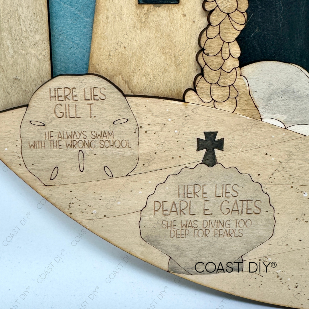 Haunted Sand Castle Doorhanger DIY Craft Kit