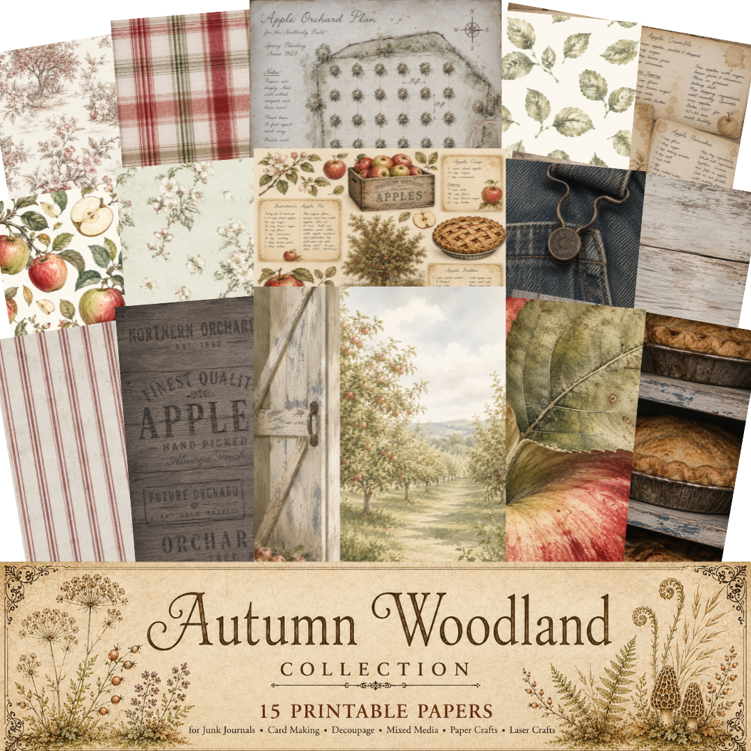 Autumn Woodlands Printable Papers