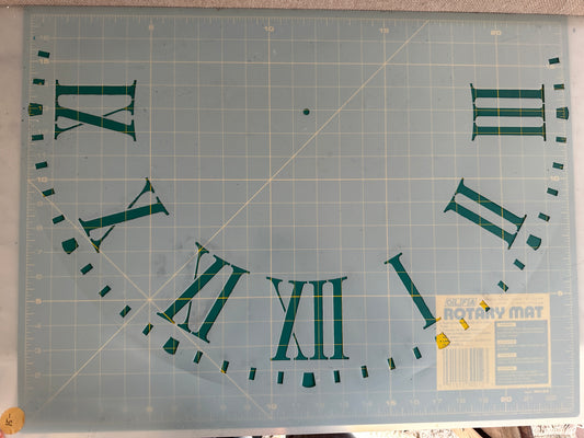 Clockface Stencil - used