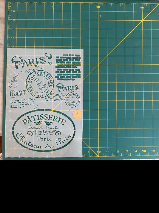 Paris 2 stencil - Used