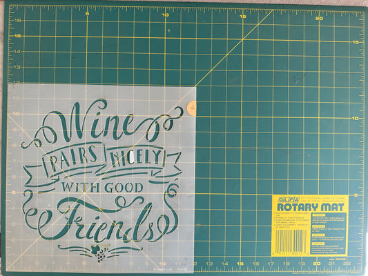 Wine pairs nicely with good friends - Used