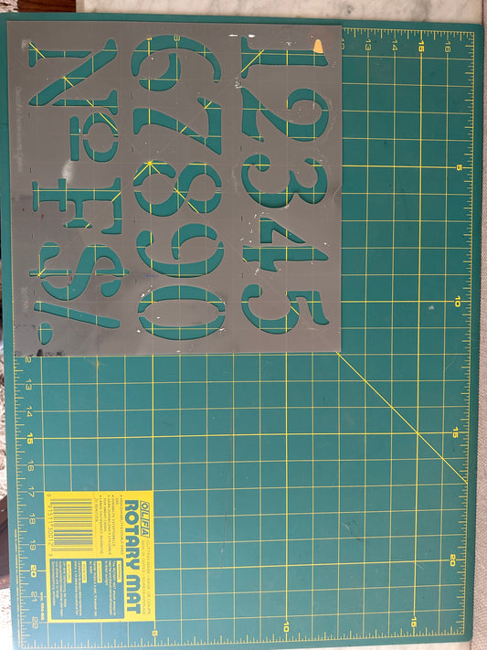 Number Stencils- Used