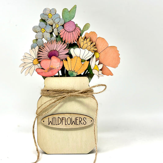 Wildflower Mason Jar Craft Kit - Standard