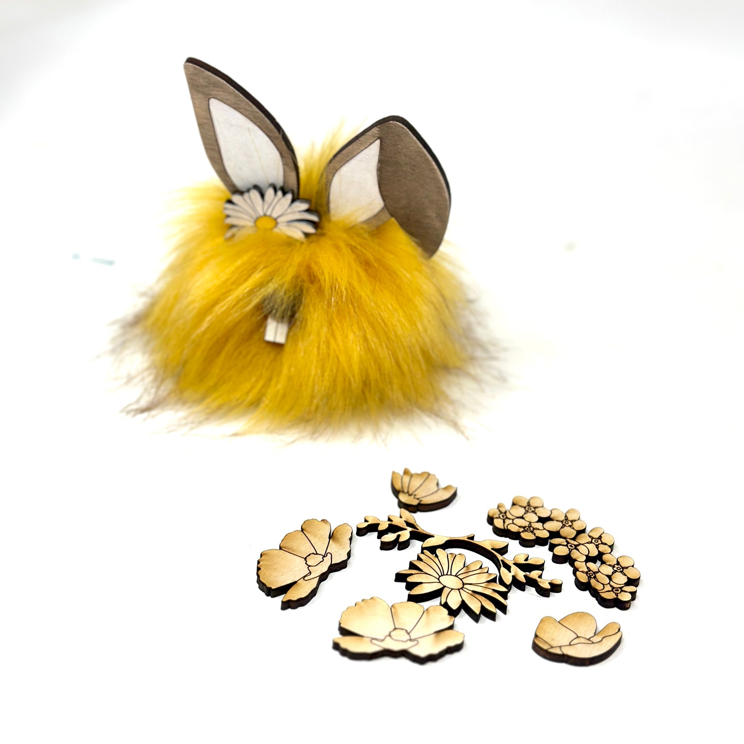 Wildflower Pom Bunny Trio