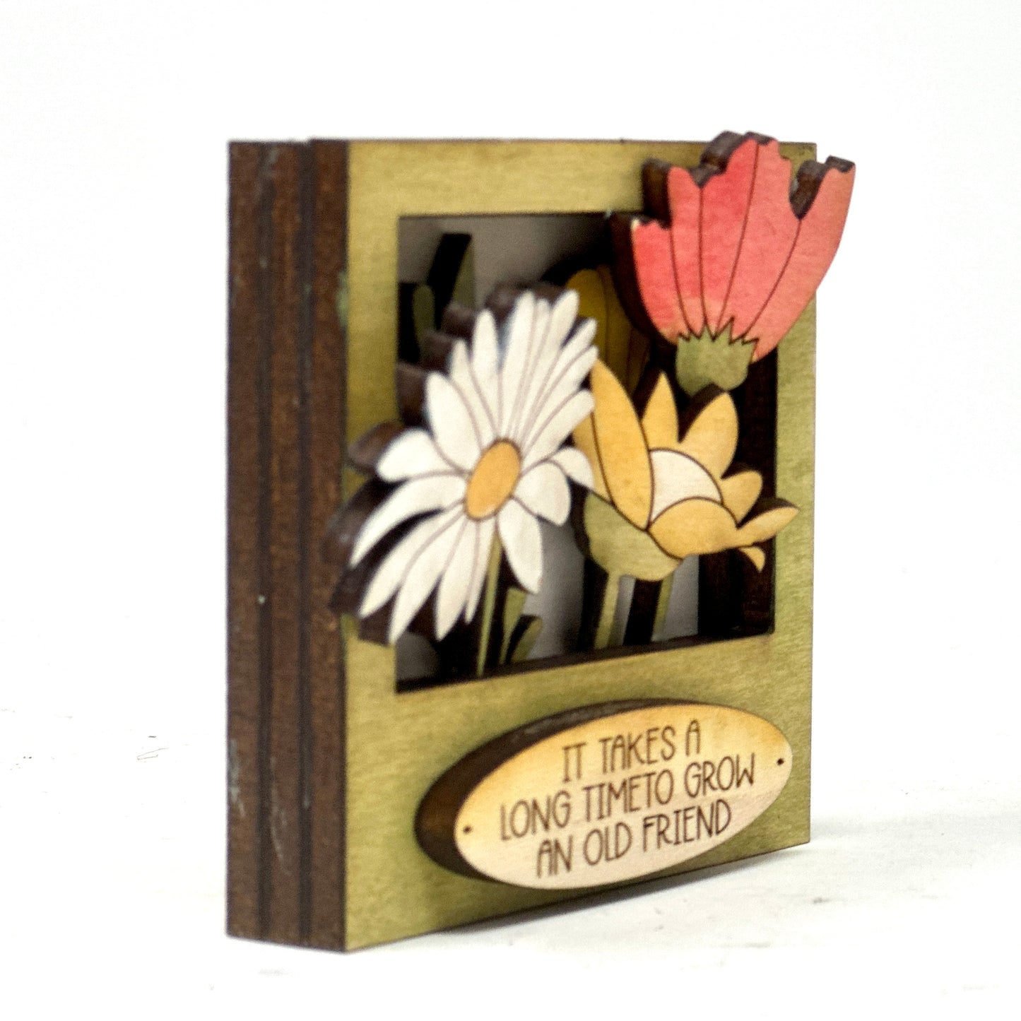 Mini Square Wildflower Dimensional Frame