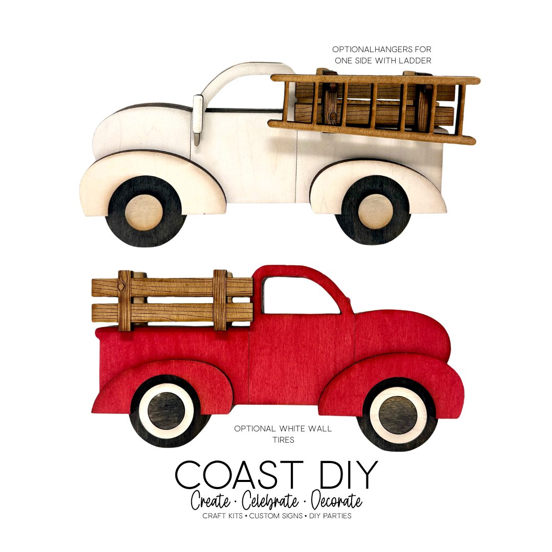Interchangeable Vintage Truck Shelf Sitter