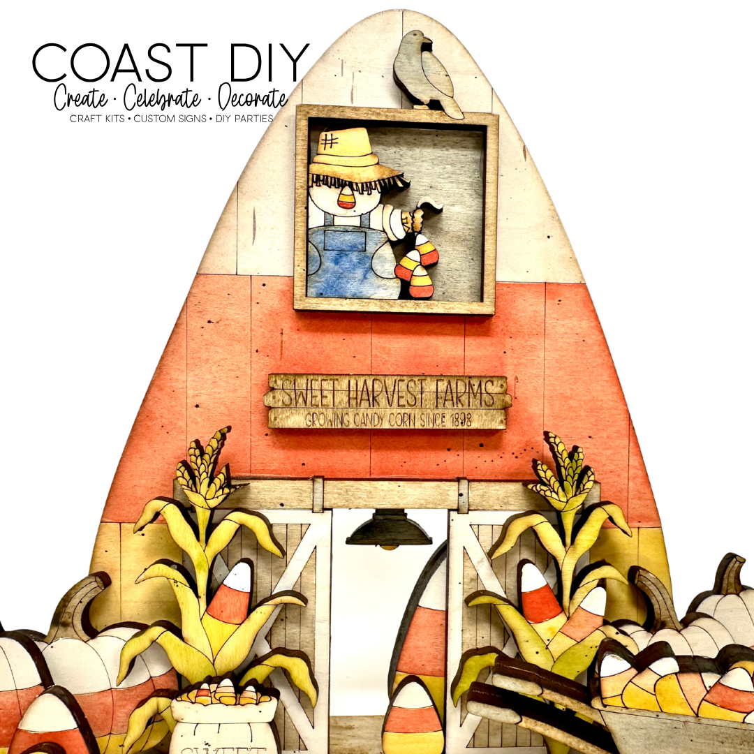 Candy Corn Barn DIY Craft Kit