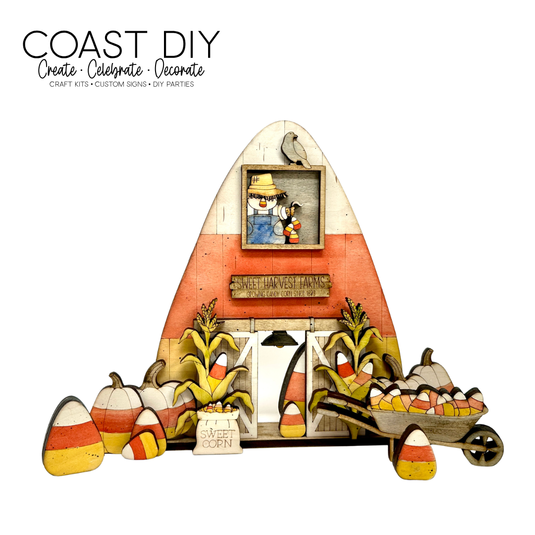 Candy Corn Barn DIY Craft Kit