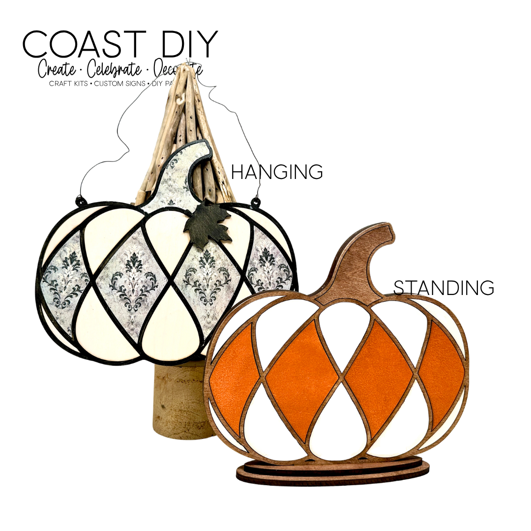 Harlequin layered pumpkin DIY Craft Kit