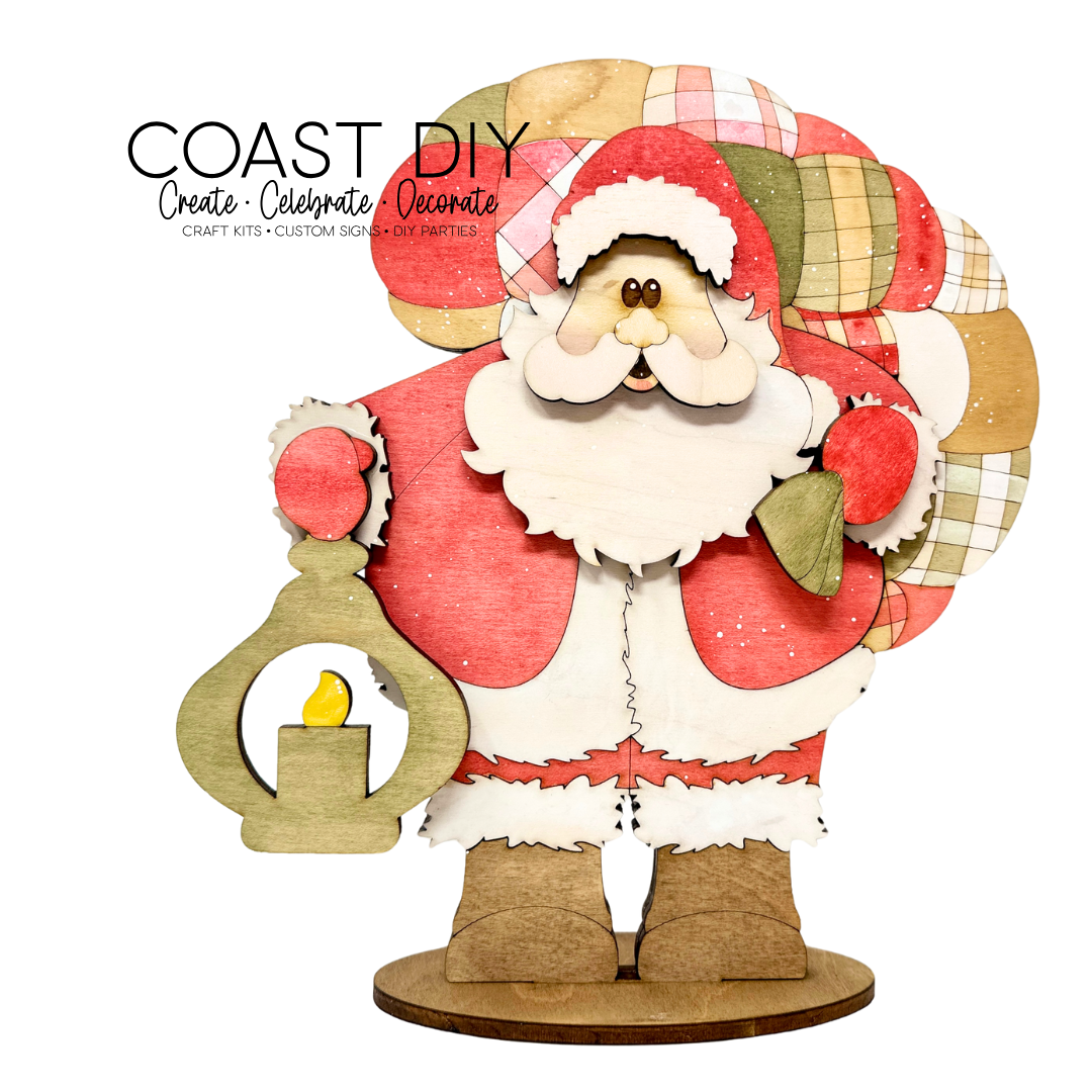 Bubble Quilt Santa Shelf Sitter craft kit