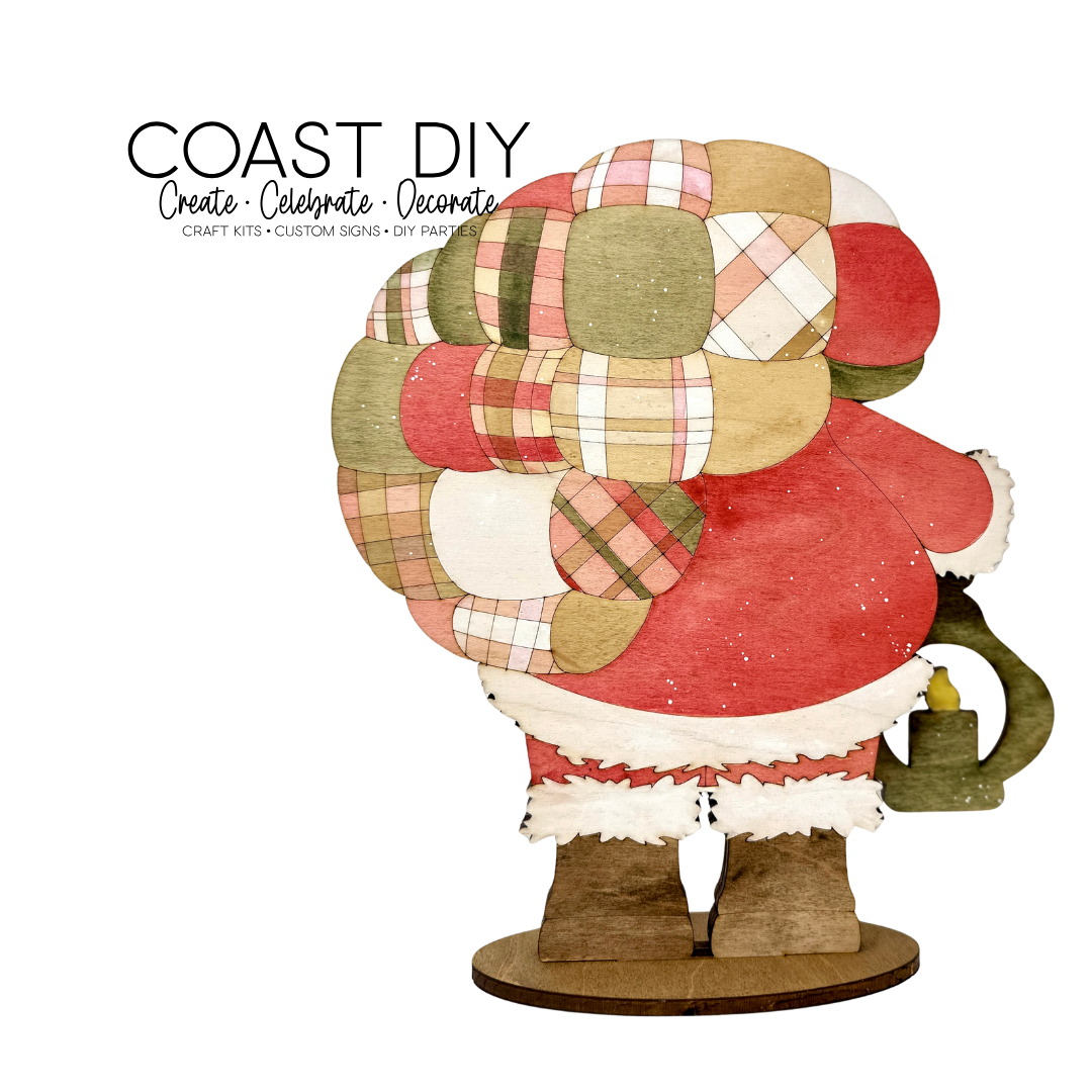 Bubble Quilt Santa Shelf Sitter craft kit
