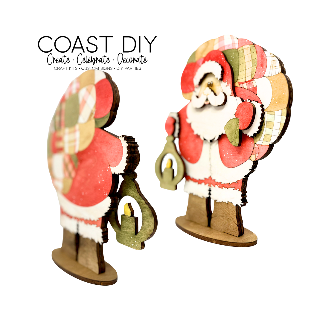 Bubble Quilt Santa Shelf Sitter craft kit
