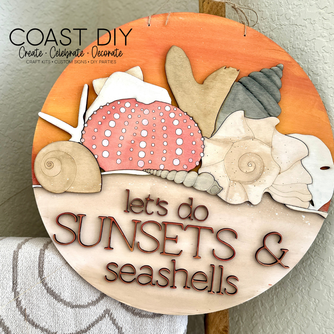 Sunsets and Seashells Doorhanger