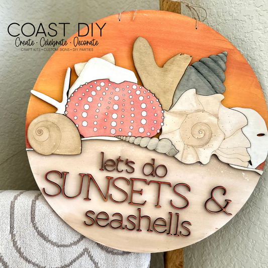 Sunsets and Seashells Doorhanger