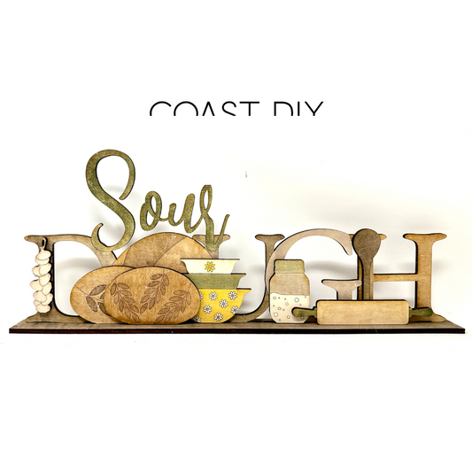 Sourdough Word Shelf Sitter craft kit