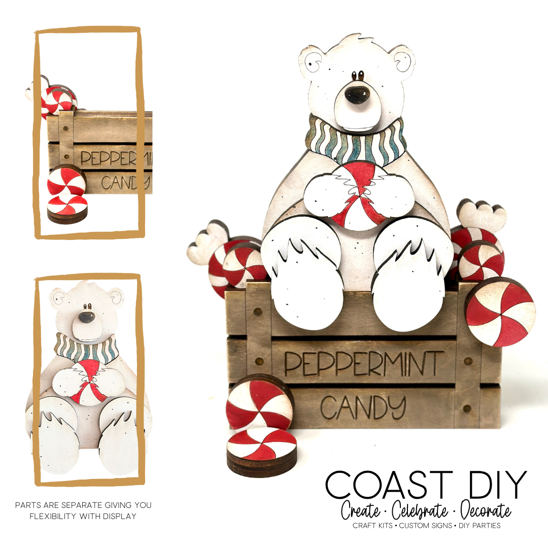 Polar Bear on the Peppermint Crate