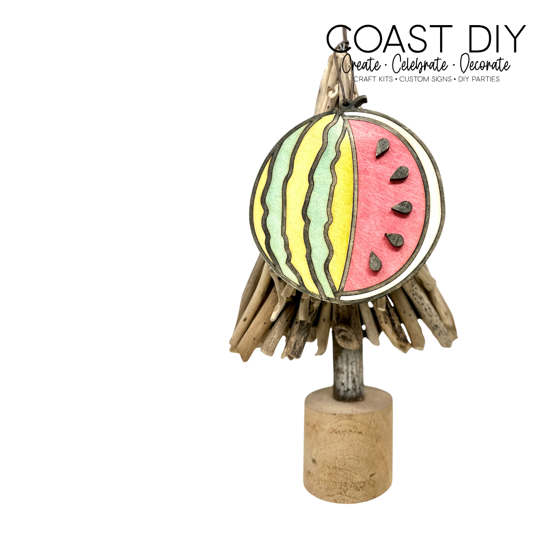 Faux Stain Glass Watermelon
